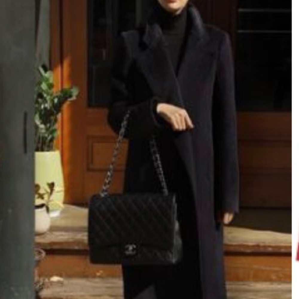 Celine Wool Cashmere Long Trench Coat Jacket